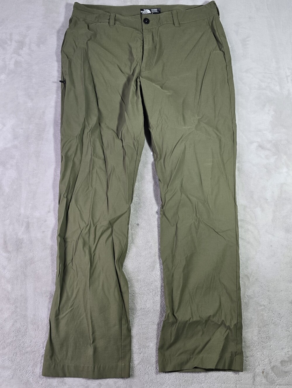 The North Face Motion Pants Men 34x30 Green Stretch Chino Outdoor Hiking